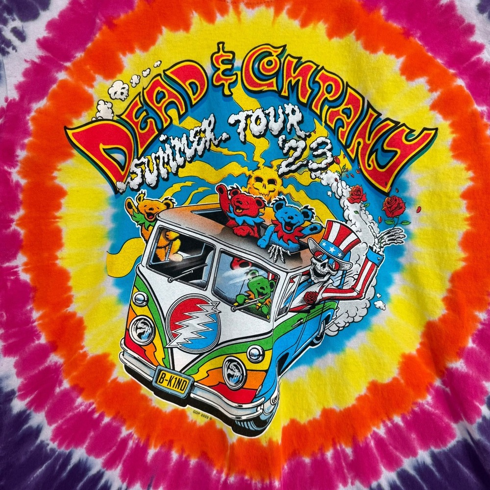 Liquid Blue Dead & Company T-Shirt Mens Large Purple Tie Dye Final Tour 2023 - Picture 3 of 6